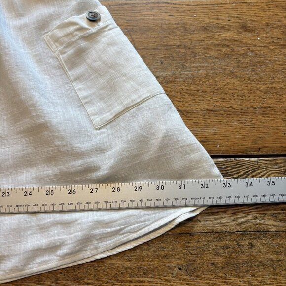 American Eagle Backless Halter Sundress Dress Womens M White Preppy Sorority - Picture 4 of 4